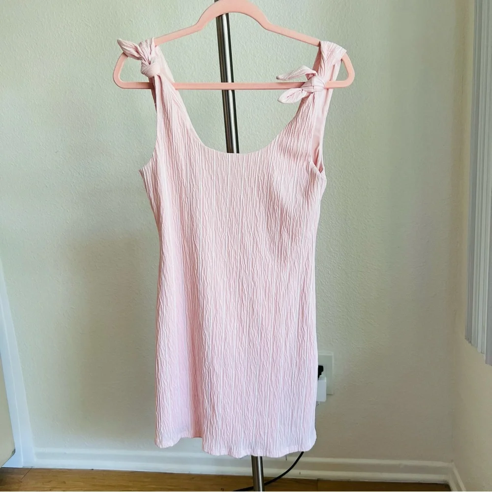 Lovers + Friends McCall Mini Dress Size M
Pink and White Stripe Sleeveless - Picture 2 of 11